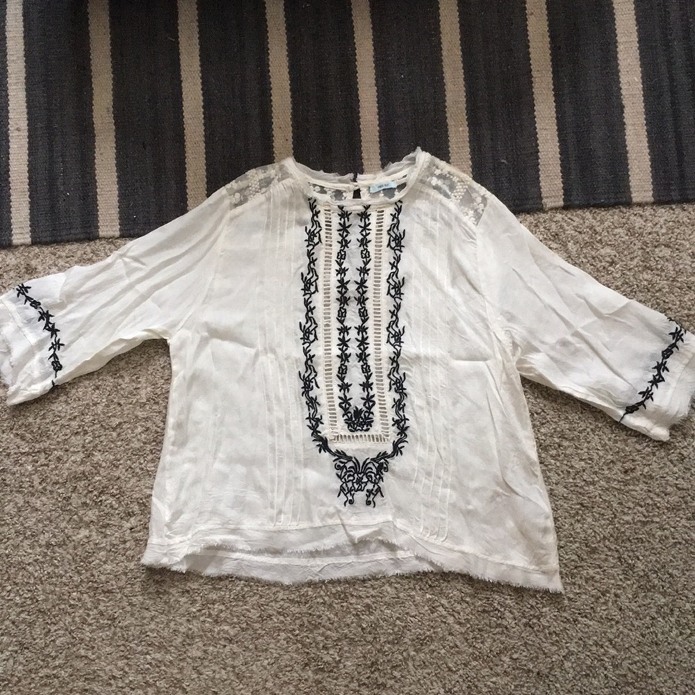 Embroidered top